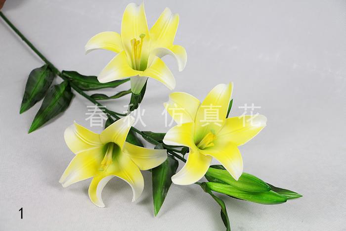 Simulation of five perfume Lily home decor artificial flower corsage
