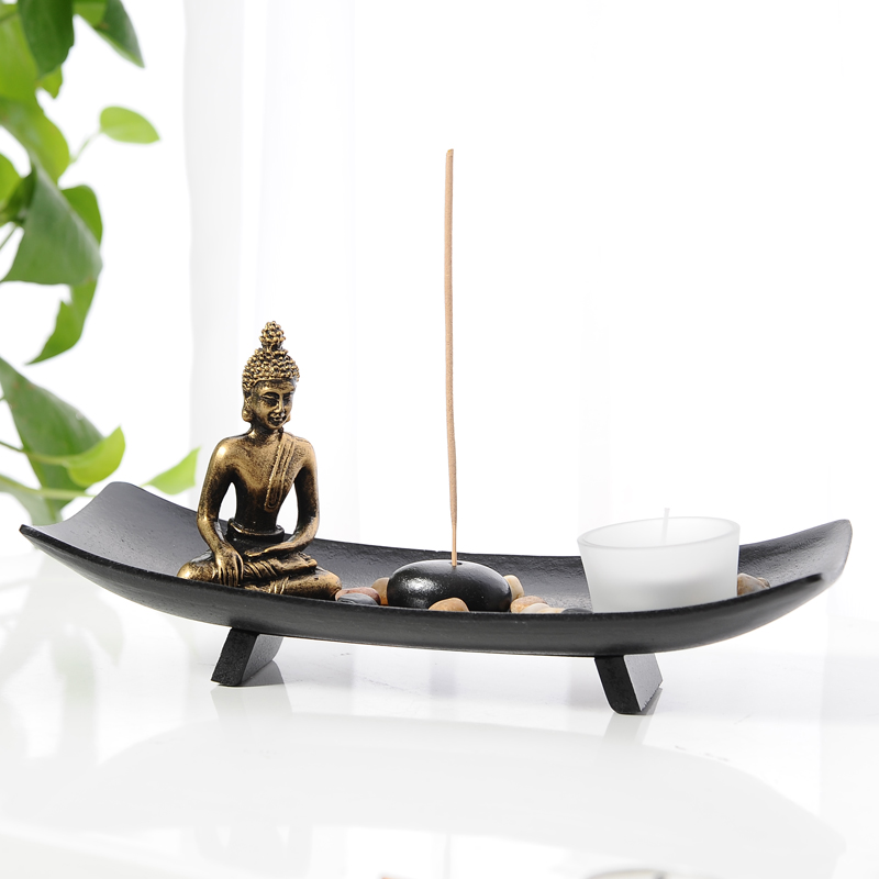 Southeast Asia Thailand style Zen Buddha ornaments fragrant candle holder crafts home decor Club decoration craft