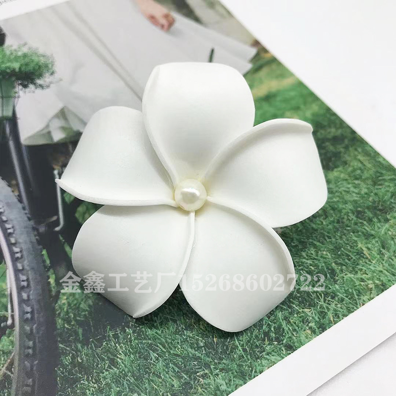 8cm Foam Hawaii Aritificial Flowers For Wedding Party Decoration Plumeria Flowers DIY Scrapbook Fake Flower Home Decor