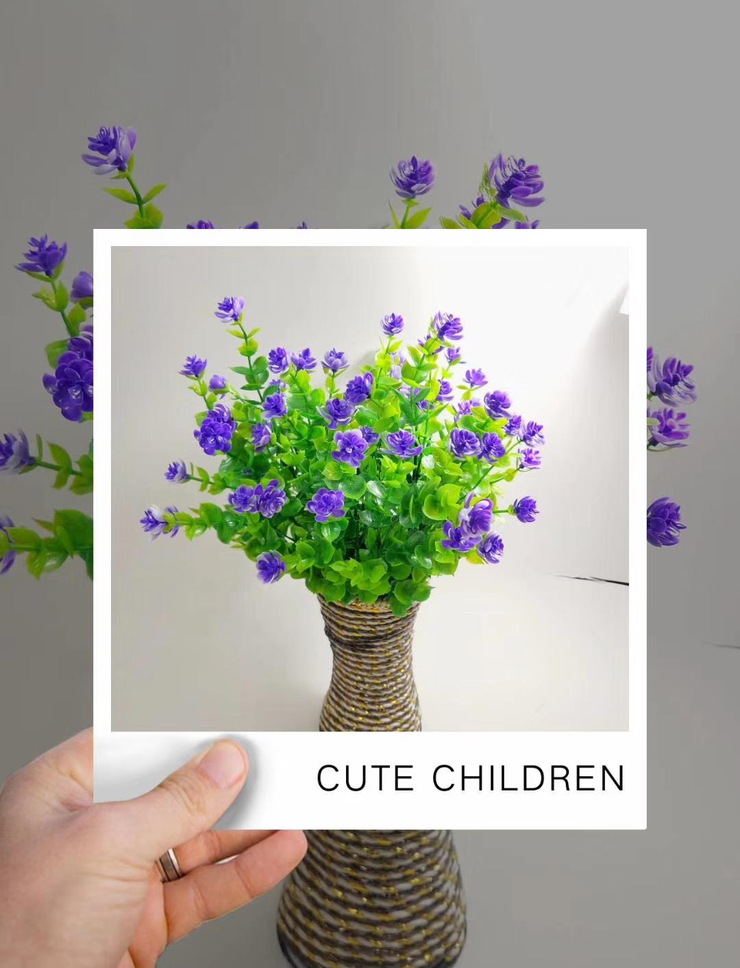 Cross-border hit simulated Eucalypsus rose simulated Eucalypsus fake Plastic foliated home decor