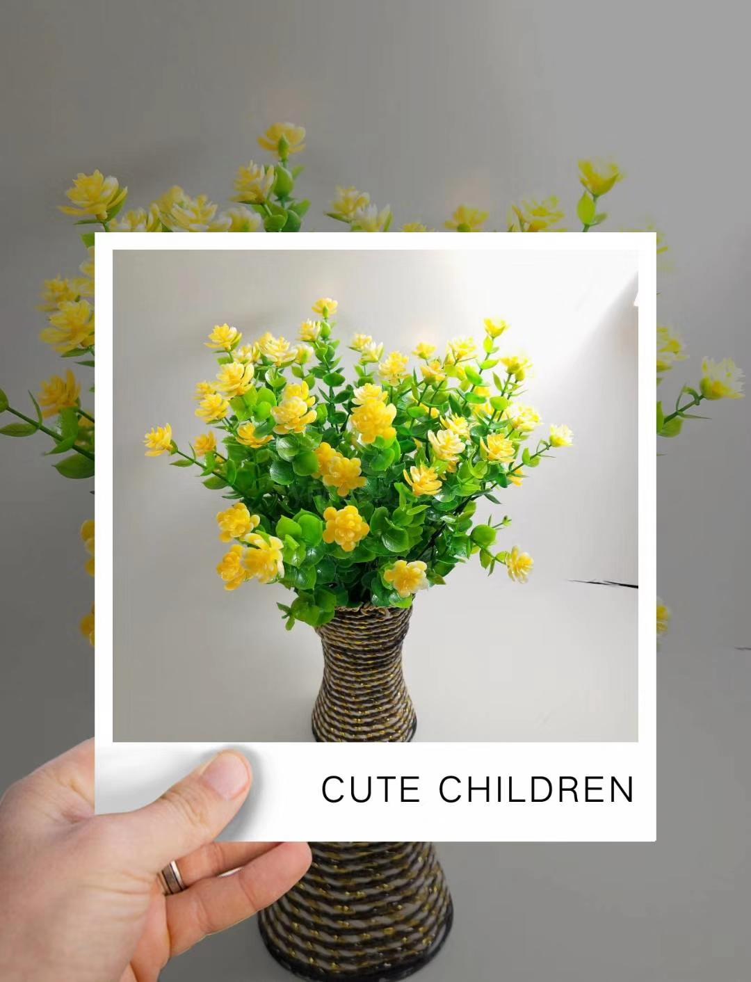 Cross-border hit simulated Eucalypsus rose simulated Eucalypsus fake Plastic foliated home decor