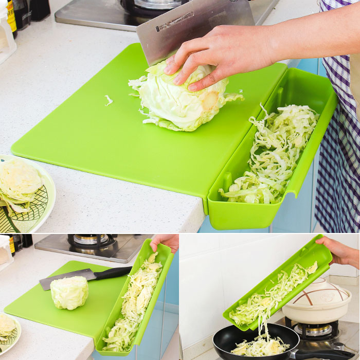 The kitchen chopping board of the kitchen chopping board can be split into two  