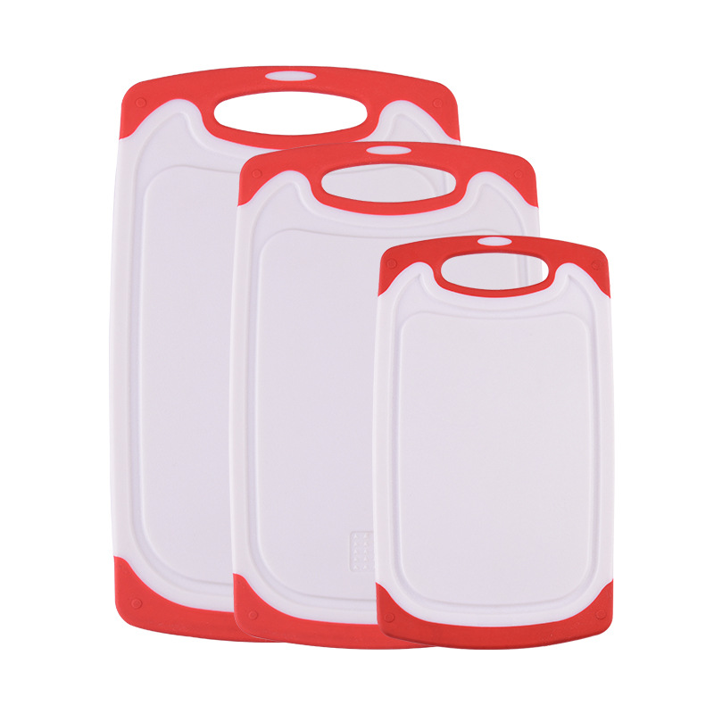 Room Home Chopping Board Set Pp Plastic Thickened Chopping Board Non-Slip Cutting Board Three-Piece Set