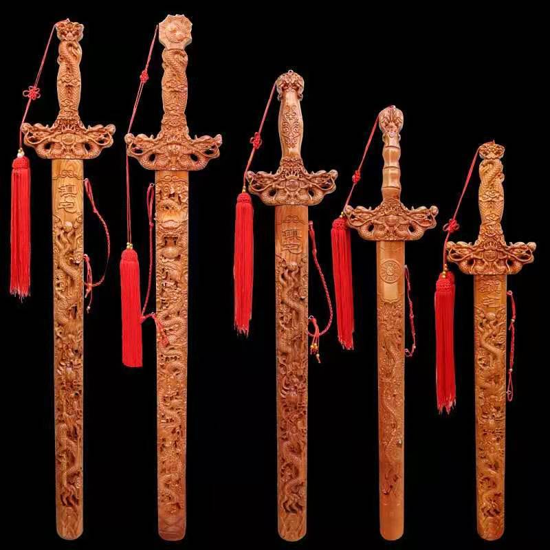 Wholesale Feicheng Peach Wood Sword Peach Wood Crafts Peach Wood Sword Dagger Peach Wood Home Decorative Pendant Gift Wood Carving Wholesale Feicheng Peach Wood Sword Peach Wood Crafts Peach Wood Sword Dagger Peach Wood Home Decorative Pendant Gift Wood Carving