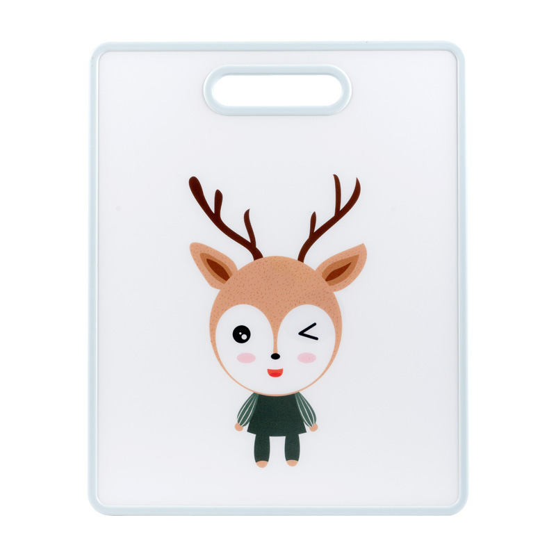 Plastic Cutting Board Thickened Kitchen Household Cutting Board Chopping Board for Fruits Dormitory Cartoon Creative Cutting Board Baby Food Supplement Cutting Board