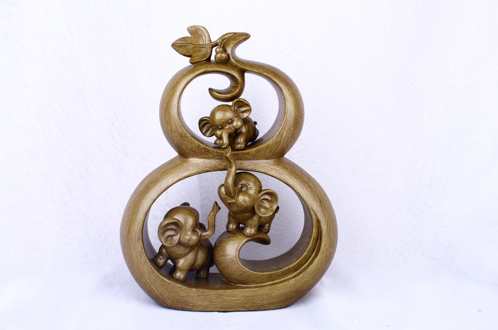 Resin Crafts Creative Wood Grain Gourd Elephant Home Decoration Decoration Living Room TV Cabinet Decoration Resin Crafts Creative Wood Grain Gourd Elephant Home Decoration Decoration Living Room TV Cabinet Decoration