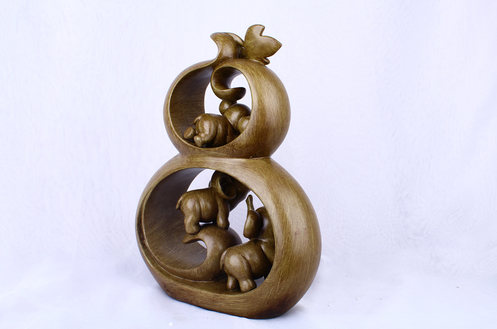 Resin Crafts Creative Wood Grain Gourd Elephant Home Decoration Decoration Living Room TV Cabinet Decoration Resin Crafts Creative Wood Grain Gourd Elephant Home Decoration Decoration Living Room TV Cabinet Decoration