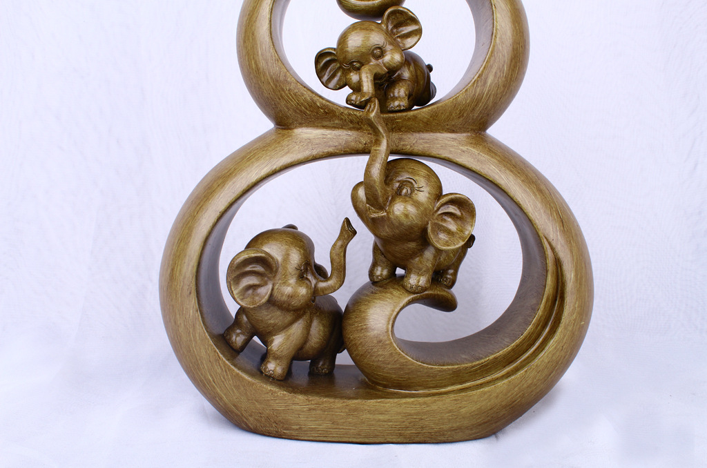 Resin Crafts Creative Wood Grain Gourd Elephant Home Decoration Decoration Living Room TV Cabinet Decoration Resin Crafts Creative Wood Grain Gourd Elephant Home Decoration Decoration Living Room TV Cabinet Decoration