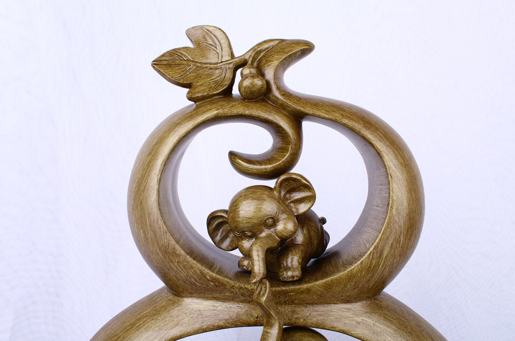 Resin Crafts Creative Wood Grain Gourd Elephant Home Decoration Decoration Living Room TV Cabinet Decoration Resin Crafts Creative Wood Grain Gourd Elephant Home Decoration Decoration Living Room TV Cabinet Decoration
