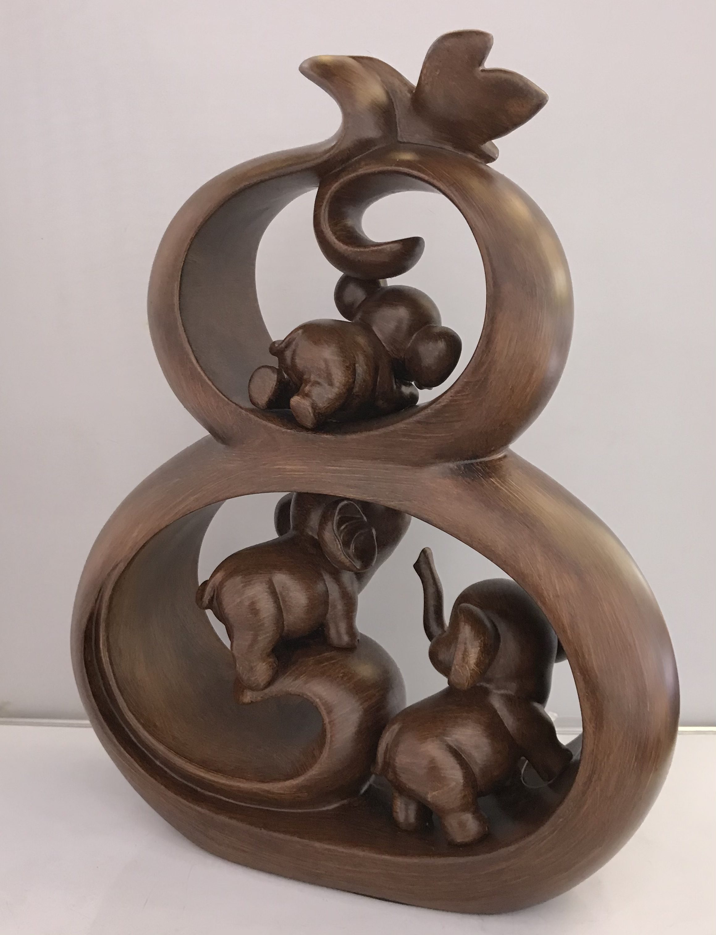 Resin Crafts Creative Wood Grain Gourd Elephant Home Decoration Decoration Living Room TV Cabinet Decoration Resin Crafts Creative Wood Grain Gourd Elephant Home Decoration Decoration Living Room TV Cabinet Decoration