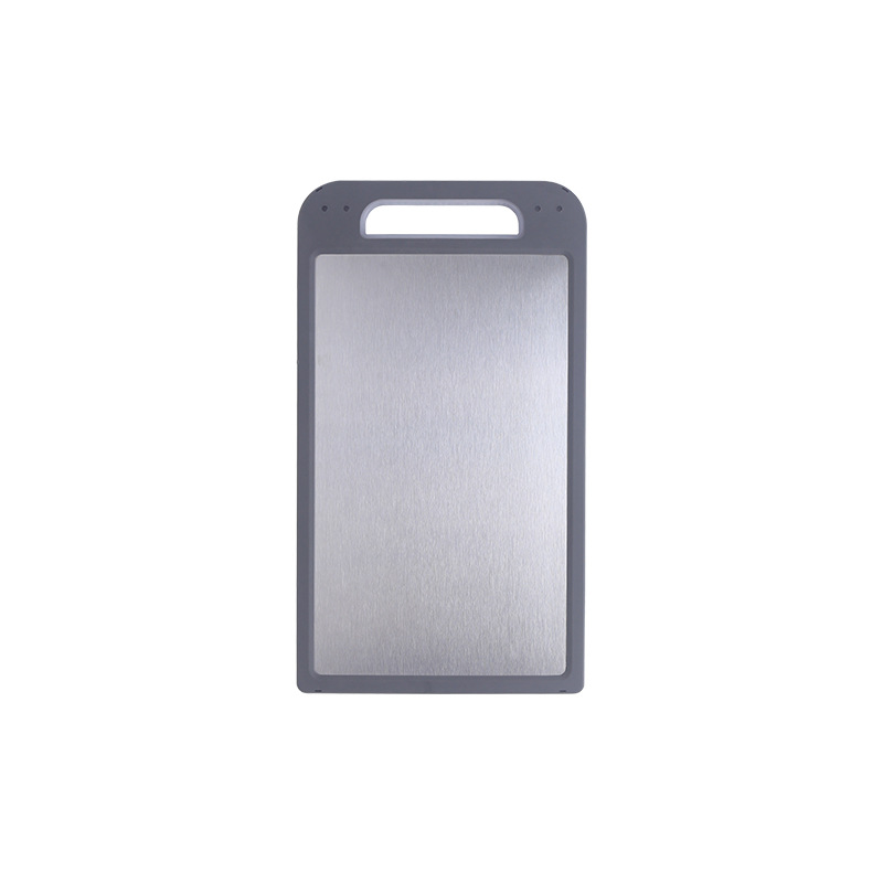 New Household Stainless Steel Chopping Board Vegetable Cutting Fruit Rolling Pp Plastic Spill-Proof Sink Double-Sided Chopping Board Wholesale