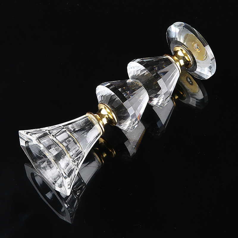 Factory Direct Sales Creative Simple And Light Luxury American Style Furnishings Wedding Props Crystal Candlestick Crystal Crafts Ornaments
