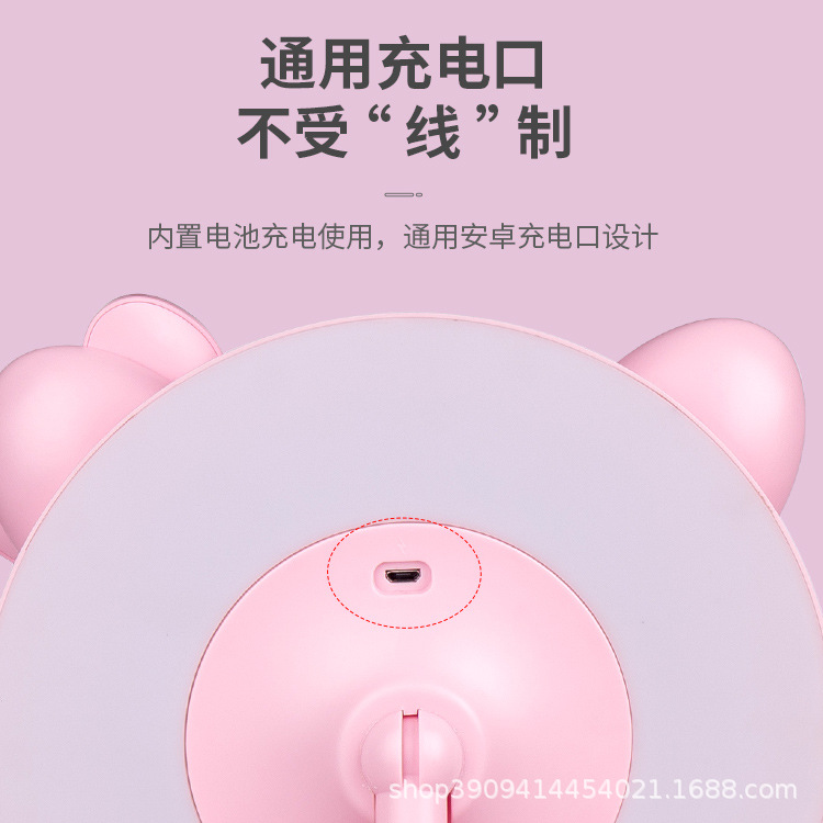 Desktop Led Makeup Mirror with Light Smart Dormitory Students Desktop Portable Portable Fill Light Beauty Dressing Mirror