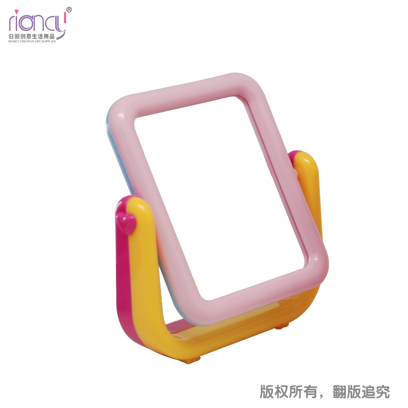 Creative Dormitory Small Mirror Desktop Makeup Mirror Folding Portable Mirror Student Portable Princess Mirror Mini Dressing Mirror Female