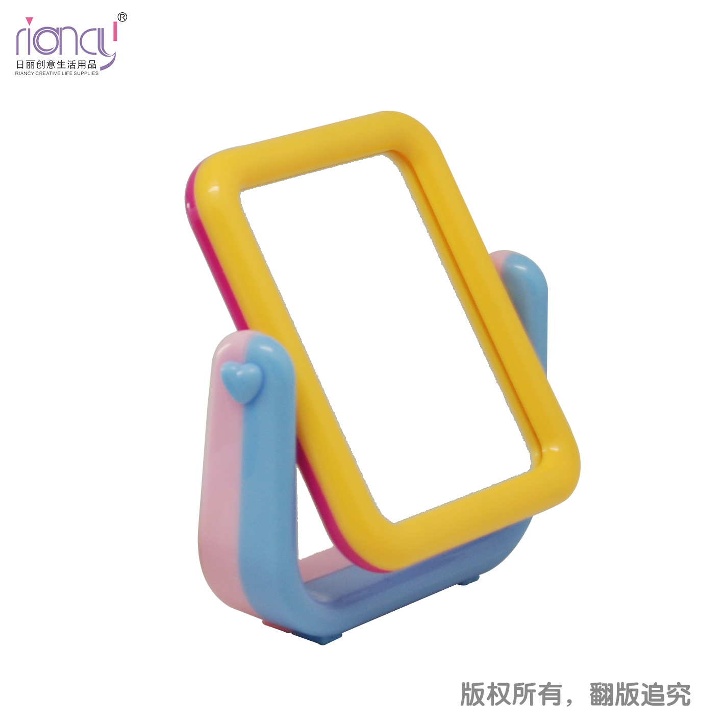 Creative Dormitory Small Mirror Desktop Makeup Mirror Folding Portable Mirror Student Portable Princess Mirror Mini Dressing Mirror Female