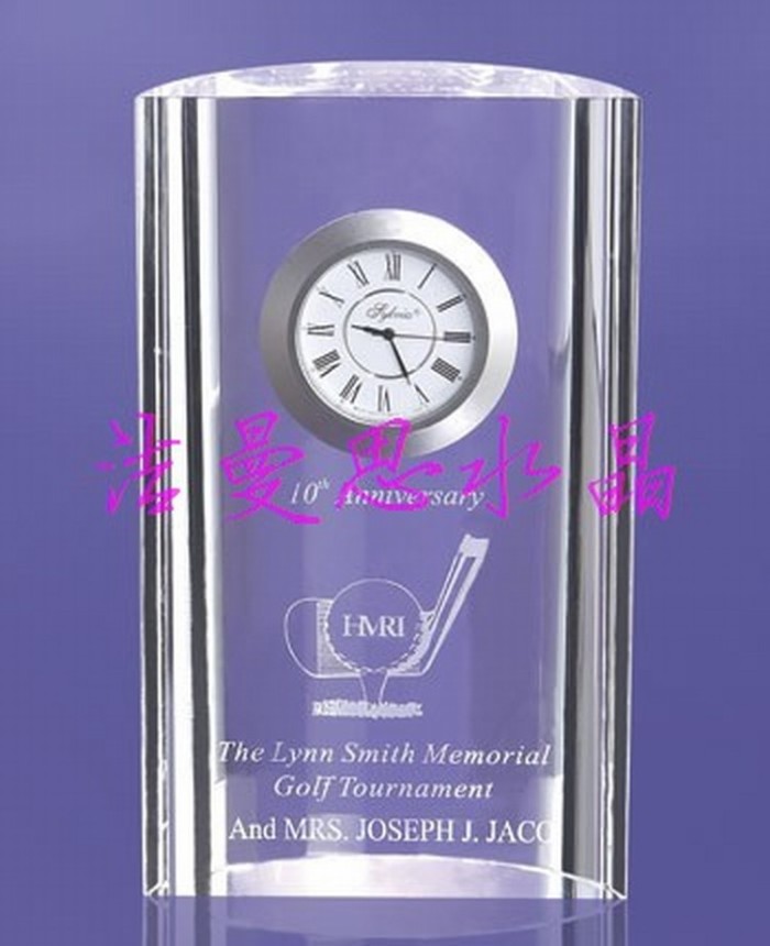 Creative crystal clock K9 crystal gifts crystal crafts set