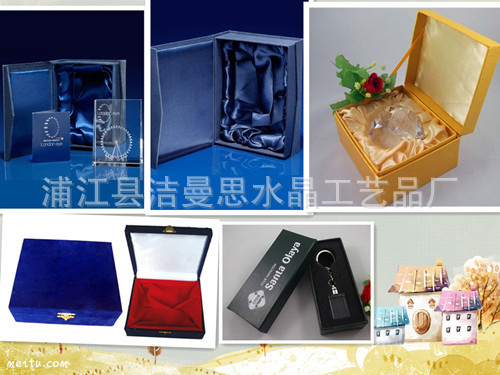 Creative crystal clock K9 crystal gifts crystal crafts set