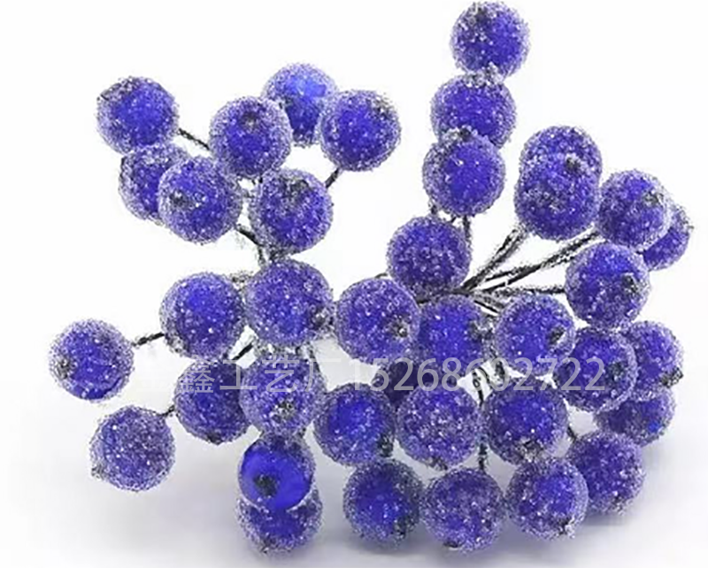 Mini Christmas Frosted Berry Artificial Flower Party DIY Craft Decor
