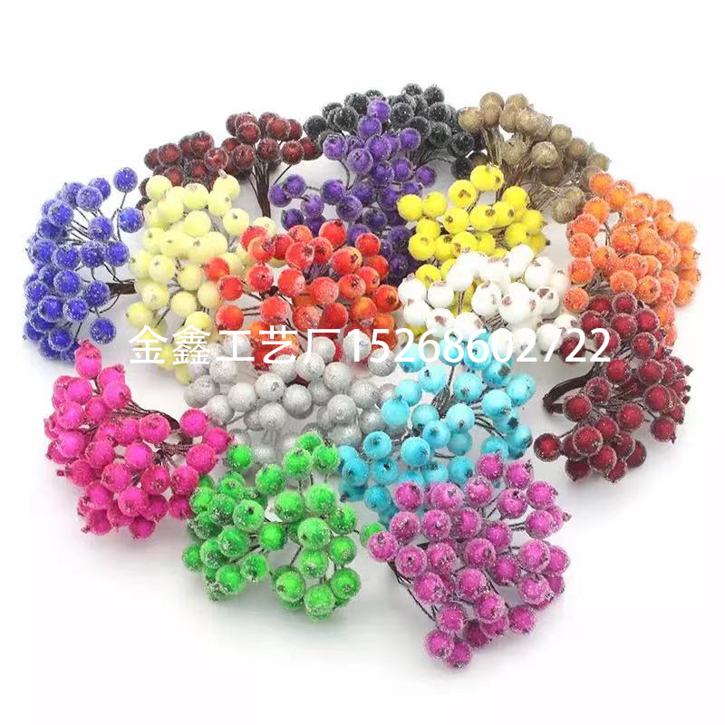 Mini Christmas Frosted Berry Artificial Flower Party DIY Craft Decor Mini Christmas Frosted Berry Artificial Flower Party DIY Craft Decor