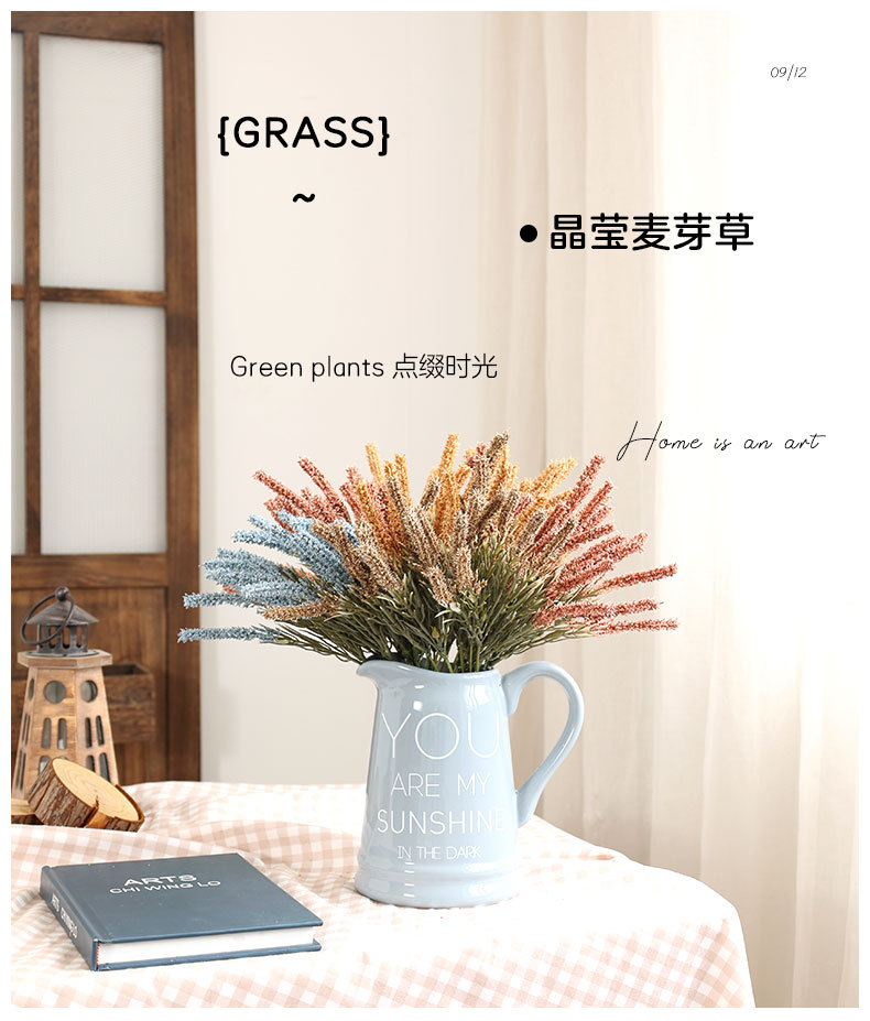 Artificial Flower Malt Grass Wedding Flower Arrangement Fur Grass Home Decoration Plastic Fake Flower Green Bristlegrass Floriculture Decoration Wholesale Artificial Flower Malt Grass Wedding Flower Arrangement Fur Grass Home Decoration Plastic Fake Flower Green Bristlegrass Floriculture Decoration Wholesale