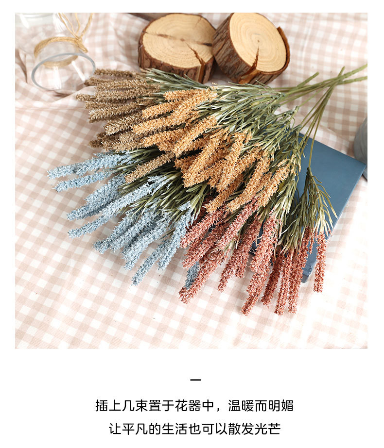 Artificial Flower Malt Grass Wedding Flower Arrangement Fur Grass Home Decoration Plastic Fake Flower Green Bristlegrass Floriculture Decoration Wholesale Artificial Flower Malt Grass Wedding Flower Arrangement Fur Grass Home Decoration Plastic Fake Flower Green Bristlegrass Floriculture Decoration Wholesale