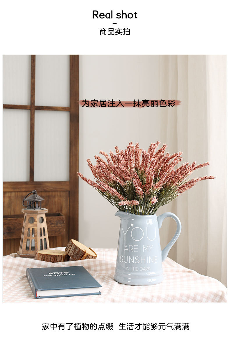 Artificial Flower Malt Grass Wedding Flower Arrangement Fur Grass Home Decoration Plastic Fake Flower Green Bristlegrass Floriculture Decoration Wholesale Artificial Flower Malt Grass Wedding Flower Arrangement Fur Grass Home Decoration Plastic Fake Flower Green Bristlegrass Floriculture Decoration Wholesale