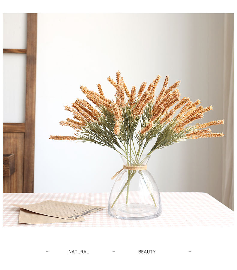 Artificial Flower Malt Grass Wedding Flower Arrangement Fur Grass Home Decoration Plastic Fake Flower Green Bristlegrass Floriculture Decoration Wholesale Artificial Flower Malt Grass Wedding Flower Arrangement Fur Grass Home Decoration Plastic Fake Flower Green Bristlegrass Floriculture Decoration Wholesale