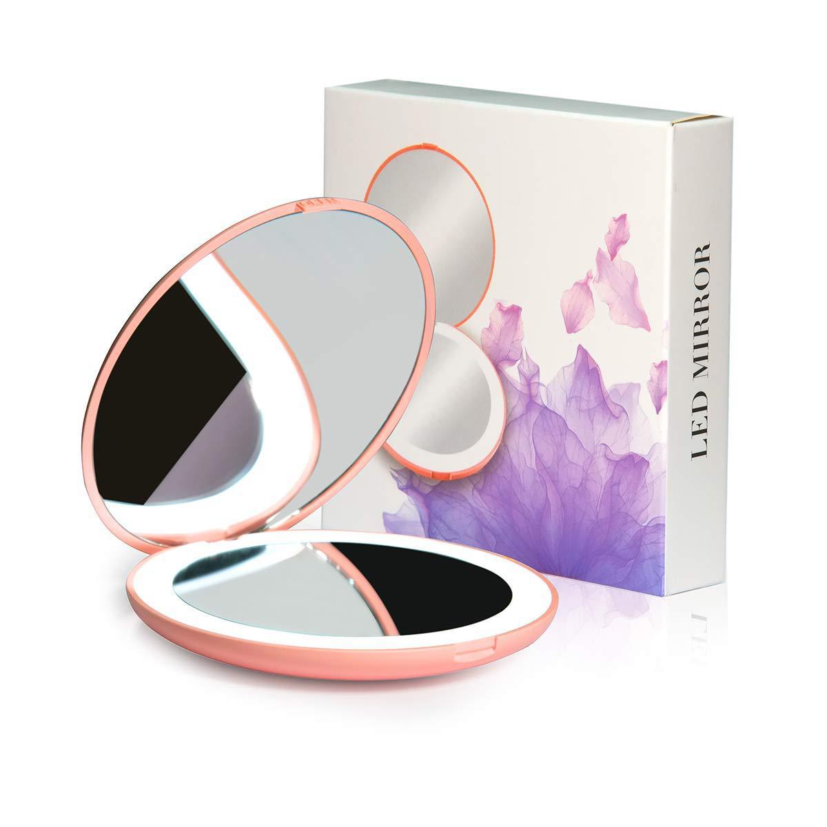 Gift Mirror Led Make-up Mirror with Light Portable Mirror Pocket Folding Mirror Amazon Dressing Mirror