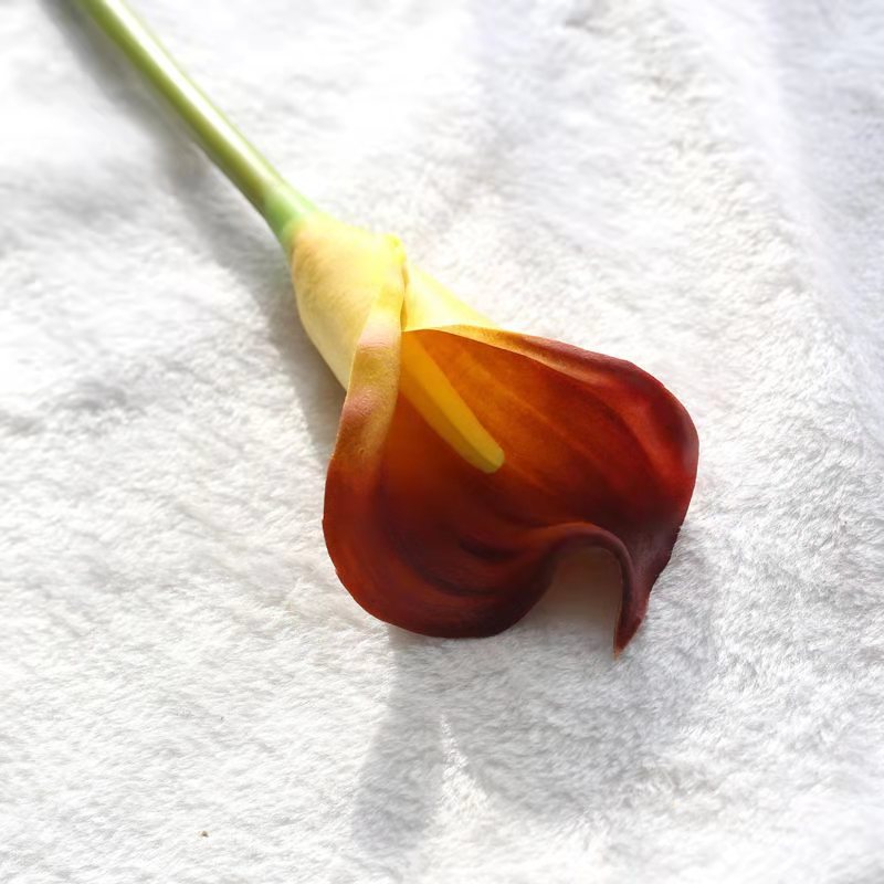 Pu Artificial Flower Common Calla Feel Artificial Flower Artificial Plant Home Living Room Dining Room Wedding High-End Pu Artificial Flower Common Calla Feel Artificial Flower Artificial Plant Home Living Room Dining Room Wedding High-End