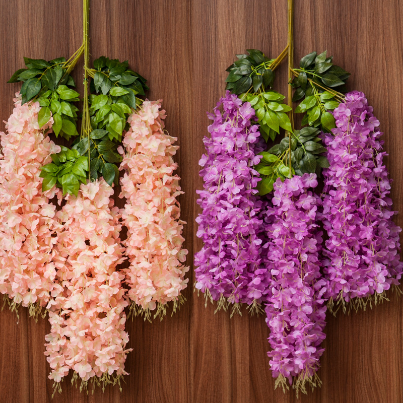 Artificial Wisteria Wisteria Branch Internet Celebrity Corridor Ceiling Wisteria Flower Artificial Flower Plant Wisteria Flower Fake Flower Wholesale Artificial Wisteria Wisteria Branch Internet Celebrity Corridor Ceiling Wisteria Flower Artificial Flower Plant Wisteria Flower Fake Flower Wholesale