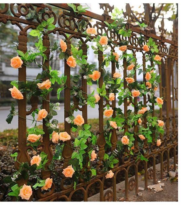 Supermarket decoration decorated hanging ceiling flower vine hair shop dessert shop home indoor TV wall hanging vine flower bar