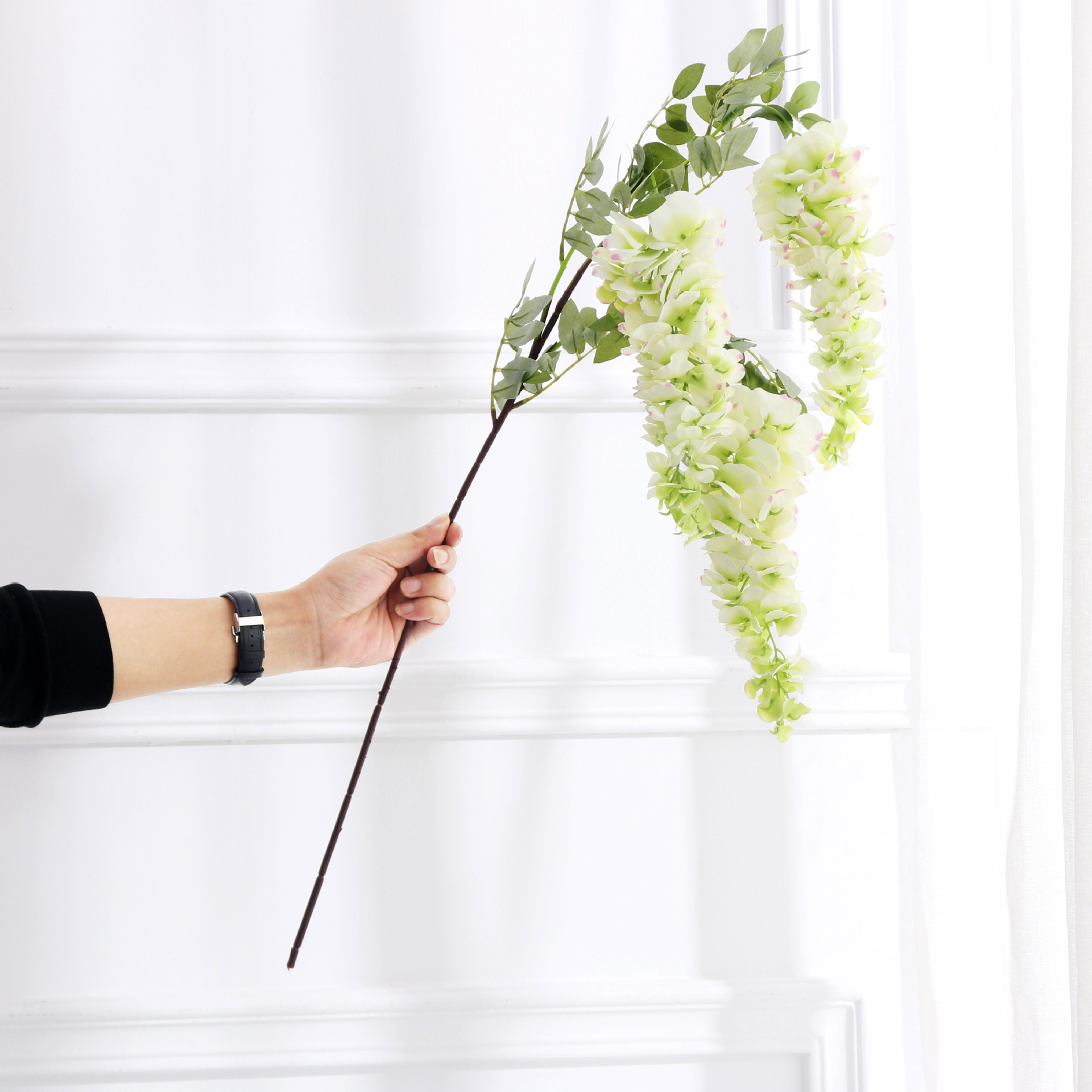 Silk cloth simulation flower bean flower wedding condole ceiling false flower simulation wisteria wholesale
