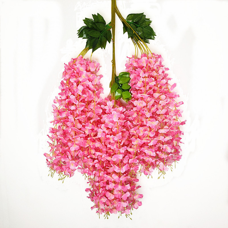 Artificial Wisteria Wisteria Branch Internet Celebrity Corridor Ceiling Wisteria Flower Artificial Flower Plant Wisteria Flower Fake Flower
