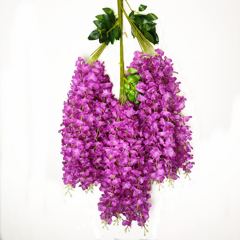 Artificial Wisteria Wisteria Branch Internet Celebrity Corridor Ceiling Wisteria Flower Artificial Flower Plant Wisteria Flower Fake Flower