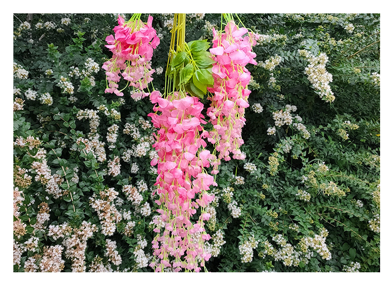Artificial Wisteria Wisteria Branch Internet Celebrity Corridor Ceiling Wisteria Flower Artificial Flower Plant Wisteria Flower Fake Flower