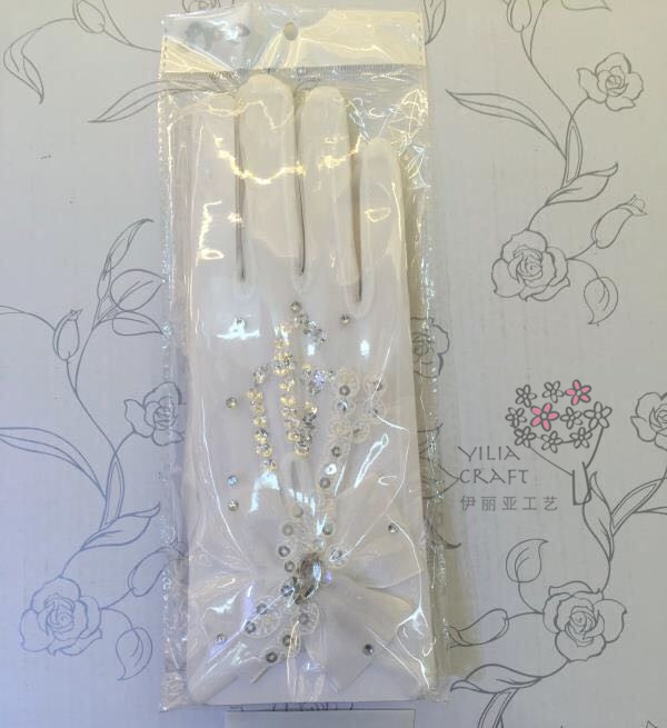 Korean bride wedding show mittens lace bowknot wedding dress accessories wedding gloves. Korean bride wedding show mittens lace bowknot wedding dress accessories wedding gloves.