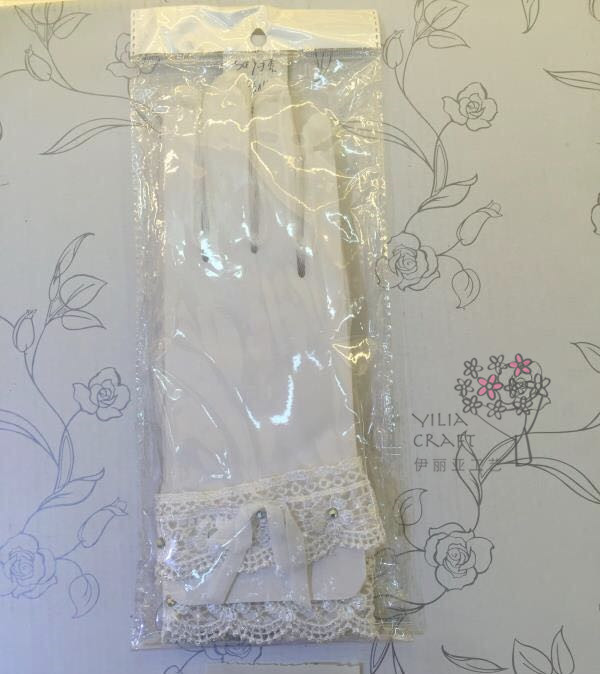 Korean bride wedding show mittens lace bowknot wedding dress accessories wedding gloves. Korean bride wedding show mittens lace bowknot wedding dress accessories wedding gloves.