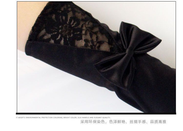 Bow Lace Satin Gloves Dance Performance Etiquette Gloves Nightclub Sexy Satin Gloves Satin Wedding Bow Lace Satin Gloves Dance Performance Etiquette Gloves Nightclub Sexy Satin Gloves Satin Wedding