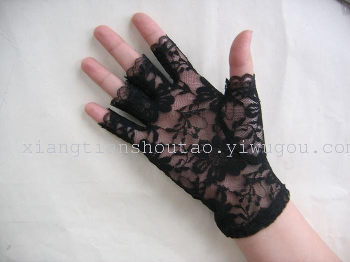 Summer Essential Women's Short Lace Half Finger Lace Sunscreen Gloves/Open Finger Lace Wedding Decorative Gloves Summer Essential Women's Short Lace Half Finger Lace Sunscreen Gloves/Open Finger Lace Wedding Decorative Gloves