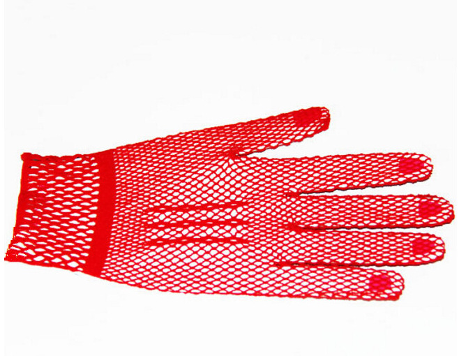 Eyelet gloves femininity wedding dress etiquette shows off black and white gloves for parent-child children Eyelet gloves femininity wedding dress etiquette shows off black and white gloves for parent-child children