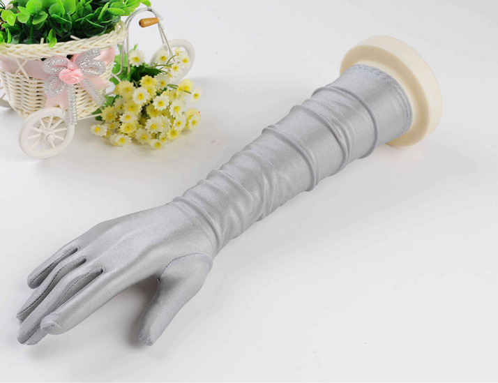Wholesale spandex high-elastic long gloves accessorizing wedding dress gloves all year round are worn on a multitude of channels