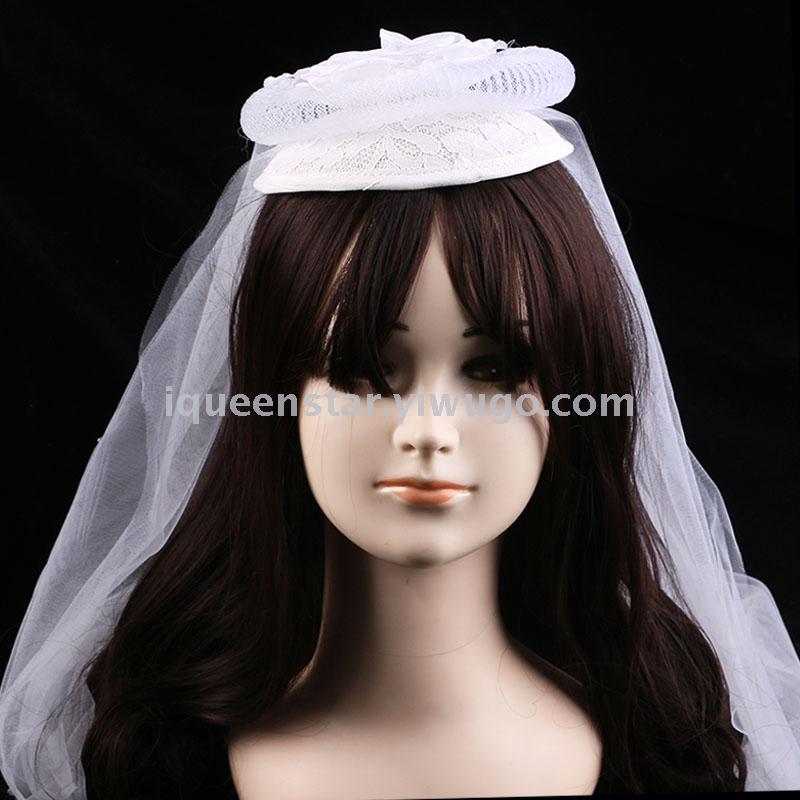 Fasinator Horceracing hat Fashion hat Feather hat Net veil hat Hity Iqueenstar ins hat derbyhats wedding party hat