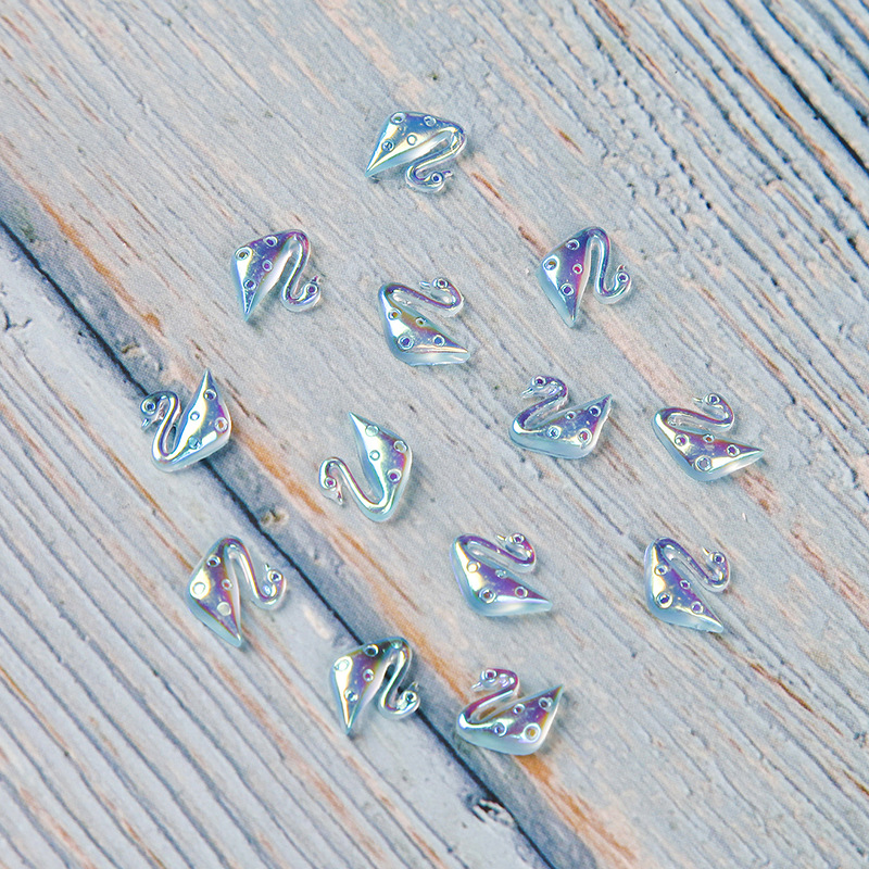 2021 New Swan Manicure Jewelry Flat Bottom Resin Drill DIY Nail Rhinestone Nail Beauty Ornament Factory Wholesale