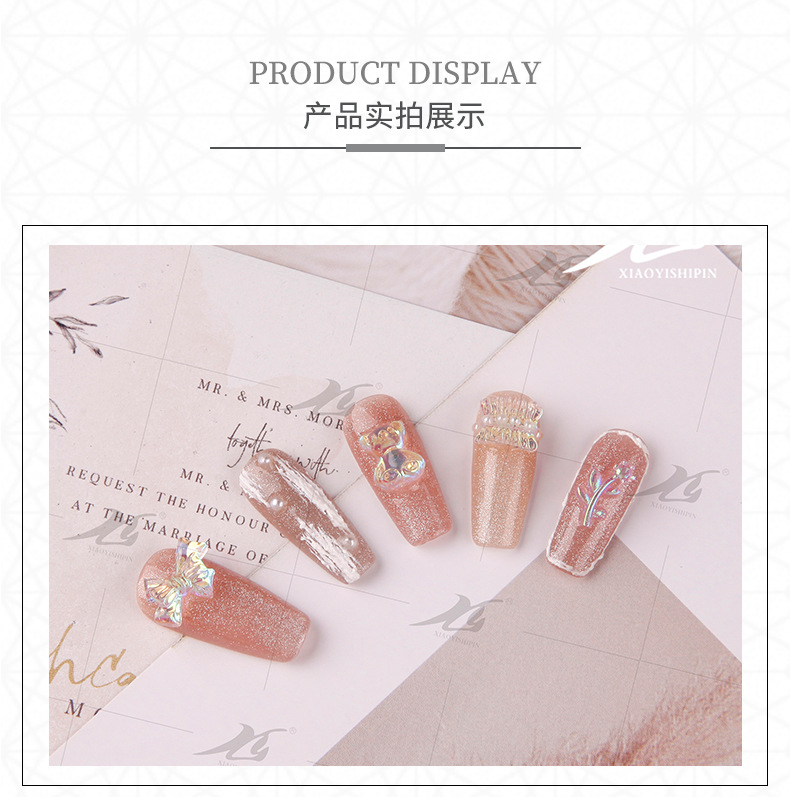 2021 New Swan Manicure Jewelry Flat Bottom Resin Drill DIY Nail Rhinestone Nail Beauty Ornament Factory Wholesale