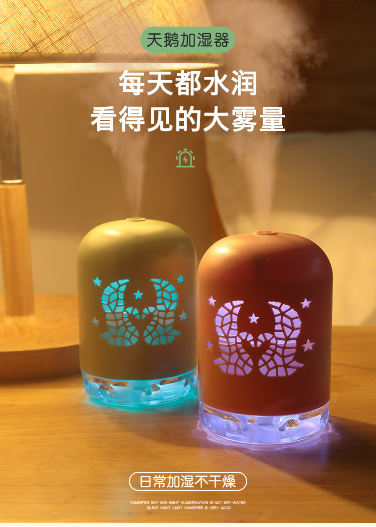 Cross-Border Hot Selling Swan Humidifier Mini Car Humidifier Desktop Office Hydrating Instrument Home Bed Head Humidifier Cross-Border Hot Selling Swan Humidifier Mini Car Humidifier Desktop Office Hydrating Instrument Home Bed Head Humidifier