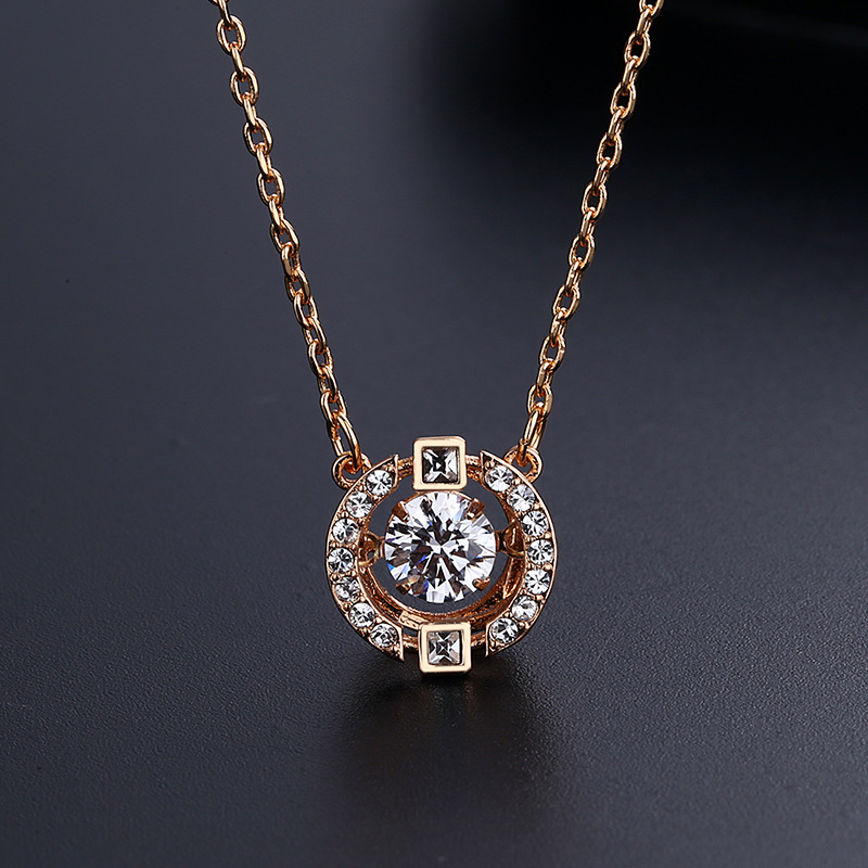 Smart Crystal Necklace with Swarovski Elements Female Pulsatile Heart Shijia Swan Jingdong Lucky Bag