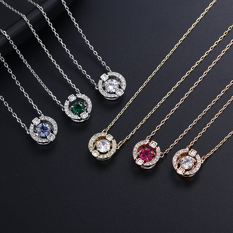 Smart Crystal Necklace with Swarovski Elements Female Pulsatile Heart Shijia Swan Jingdong Lucky Bag