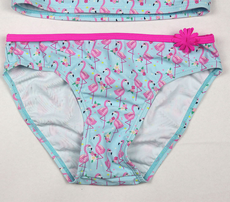 Cake Layer Children's Swimwear Bikini Girls' Two-Piece Swimsuit European and American Foreign Trade Swan Cloth Swimsuit Cake Layer Children's Swimwear Bikini Girls' Two-Piece Swimsuit European and American Foreign Trade Swan Cloth Swimsuit