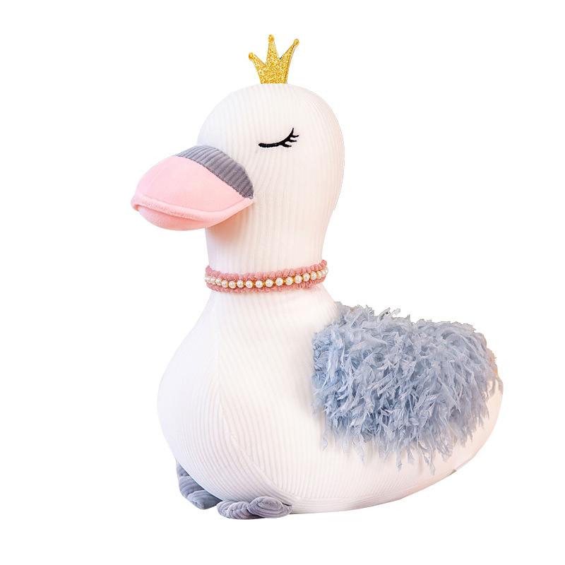Creative new crown Fantasy Swan plush toy doll, children sleeping dolls as gifts for friends Creative new crown Fantasy Swan plush toy doll, children sleeping dolls as gifts for friends