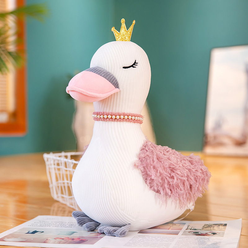 Creative new crown Fantasy Swan plush toy doll, children sleeping dolls as gifts for friends Creative new crown Fantasy Swan plush toy doll, children sleeping dolls as gifts for friends